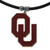 Oklahoma Sooners Rubber Cord Necklace