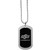 Oklahoma St. Cowboys Chrome Tag Necklace