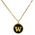 Washington Huskies Gold Tone Necklace