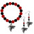 Atlanta Falcons Fan Bead Earrings and Bracelet Set