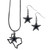 Dallas Cowboys Dangle Earrings and State Necklace Set