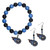 Tennessee Titans Fan Bead Earrings and Bracelet Set