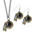 Washington Commanders Dangle Earrings and Chain Necklace Set