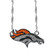 Denver Broncos Crystal Logo Necklace