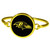Baltimore Ravens Gold Tone Bangle Bracelet