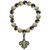 New Orleans Saints Chrome Bead Bracelet