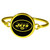 New York Jets Gold Tone Bangle Bracelet