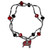 Tampa Bay Buccaneers Crystal Bead Bracelet