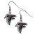 Atlanta Falcons Chrome Dangle Earrings