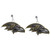 Baltimore Ravens Crystal Stud Earrings