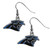 Carolina Panthers Chrome Dangle Earrings