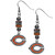 Chicago Bears Euro Bead Earrings