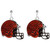 Cleveland Browns Crystal Stud Earrings