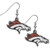 Denver Broncos Chrome Dangle Earrings