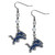 Detroit Lions Crystal Dangle Earrings