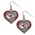 Kansas City Chiefs Heart Dangle Earrings