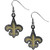 New Orleans Saints Chrome Dangle Earrings