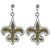 New Orleans Saints Crystal Stud Earrings