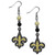 New Orleans Saints Fan Bead Dangle Earrings