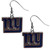 New York Giants Chrome Dangle Earrings