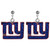 New York Giants Crystal Stud Earrings