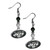 New York Jets Fan Bead Dangle Earrings