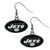 New York Jets Chrome Dangle Earrings