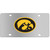 Iowa Hawkeyes Steel License Plate Wall Plaque