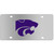 Kansas St. Wildcats Steel License Plate Wall Plaque