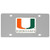 Miami Hurricanes Steel License Plate