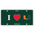 Miami Hurricanes Styrene License Plate