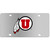 Utah Utes Steel License Plate Wall Plaque