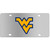 W. Virginia Mountaineers Steel License Plate Wall Plaque