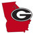 Georgia Bulldogs Home State Decal