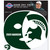 Michigan St. Spartans Game Face Temporary Tattoo