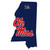 Mississippi Rebels Home State Decal