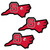 N. Carolina St. Wolfpack Home State Decal, 3pk