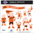 Oklahoma State Cowboys Family Decal Set Large