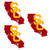 USC Trojans Home State Decal, 3pk