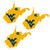 W. Virginia Mountaineers Home State Decal, 3pk