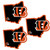 Cincinnati Bengals Home State Decal, 3pk