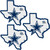 Dallas Cowboys Home State Decal, 3pk