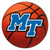 Middle Tennessee State University - Middle Tennessee Blue Raiders Basketball Mat "Italic MT" Logo Orange