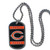 Chicago Bears Tag Necklace