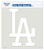 Los Angeles Dodgers Decal 8x8 Perfect Cut White
