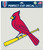 St. Louis Cardinals Decal 8x8 Die Cut Color