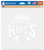 Sacramento Kings Decal 8x8 Die Cut White