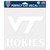 Virginia Tech Hokies Decal 8x8 Perfect Cut White