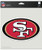San Francisco 49ers Decal 12x12 Die Cut Color