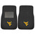 West Virginia University - West Virginia Mountaineers 2-pc Embroidered Car Mat Set Flying WV Primary Logo Black